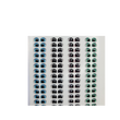 Load image into Gallery viewer, Adhesive Resin Eyes Card FNY 1001 - 72 Pairs - XSmall/PP W/H 7mmx5mm (0.27"x0.20") - for use with Cold Porcelain Air Dry Clay, Polymer Clay, EVA, Felt, Fabric, Plaster, Paper, Ceramic and more