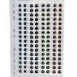 Load image into Gallery viewer, Adhesive Resin Eyes FNY 1002 - Small/P - 64 Pairs - W/H: 8.7mm x 7mm (0.34" x 0.27") - for use with Cold Porcelain Air Dry Clay, Polymer Clay, EVA, Felt, Fabric, Plaster, Paper, Ceramic and more