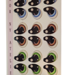 Load image into Gallery viewer, Adhesive Resin Eyes FNY 1003 - Large/G - 9 Pairs - W/H 2.2cmx2.5cm (0.87"x1") - for use with Cold Porcelain Air Dry Clay, Polymer Clay, EVA, Felt, Fabric, Plaster, Paper, Ceramic and more