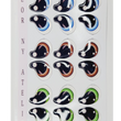 Load image into Gallery viewer, Adhesive Resin Eyes FNY 1003 - Large/G - 9 Pairs - W/H 2.2cmx2.5cm (0.87"x1") - for use with Cold Porcelain Air Dry Clay, Polymer Clay, EVA, Felt, Fabric, Plaster, Paper, Ceramic and more