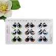 Load image into Gallery viewer, Adhesive Resin Eyes FNY 1003 - Large/G - 9 Pairs - W/H 2.2cmx2.5cm (0.87"x1") - for use with Cold Porcelain Air Dry Clay, Polymer Clay, EVA, Felt, Fabric, Plaster, Paper, Ceramic and more