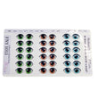 Load image into Gallery viewer, Adhesive Resin Eyes FNY 1013 - Medium/M - 18 Pairs - W/H: 18mm x 12mm (0.70" x 47") - for use with Clay, EVA, Felt, Fabric and more