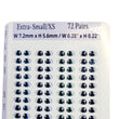 Load image into Gallery viewer, Adhesive Resin Eyes FNY 1014 - ExtraSmall/XS - 64 Pairs - W/H: 7.2mm x 5.6mm (0.28" x 0.22") - for use with Clay, EVA, Felt, Fabric and more