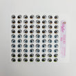 Load image into Gallery viewer, Adhesive Resin Eyes for Clays Multicolor STY R018 (SM / P) 72 Pairs