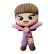 Load image into Gallery viewer, Abby Park #001 Clay Doll for Bow-Center, Jewelry Charms, Accessories, and More