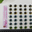 Load image into Gallery viewer, Adhesive Resin Eyes for Clays Multicolor STY R004 M 42Pairs