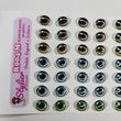 Load image into Gallery viewer, Adhesive Resin Eyes for Clays Multicolor STY R004 M 42Pairs