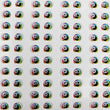 Load image into Gallery viewer, Adhesive Resin Eyes for Clays Multicolor STY C-003 Pequeño 40Pairs