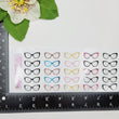 Load image into Gallery viewer, Adhesive Resin Glasses for Clays Multicolor STY O004 P-(SM) 3cm 25 Units
