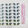 Load image into Gallery viewer, Adhesive Resin Eyes for Clays Multicolor STY R071 M 49 Pairs