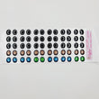 Load image into Gallery viewer, Adhesive Resin Eyes for Clays Multicolor STY R108 G (LG) 30 Pairs