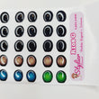 Load image into Gallery viewer, Adhesive Resin Eyes for Clays Multicolor STY R108 G (LG) 30 Pairs