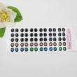 Load image into Gallery viewer, Adhesive Resin Eyes for Clays Multicolor STY R108 G (LG) 30 Pairs