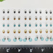 Load image into Gallery viewer, Adhesive Resin Eyes for Clays Multicolor STY R139 PP (X-SM) 40Pairs