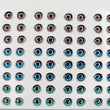 Load image into Gallery viewer, Adhesive Resin Eyes for Clays Multicolor STY R010 P (SM) 64 Pairs