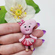 Load image into Gallery viewer, 707 Pig 2 Clay Doll for Bow-Center, Jewelry Charms, Accessories, and More