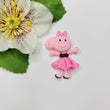 Load image into Gallery viewer, Pig 1 #708 Clay Doll for Bow-Center, Jewelry Charms, Accessories, and More