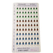 Load image into Gallery viewer, Adhesive Resin Eyes FNY 1007 - Medium/M - 36 Pairs - W/H: 8x14mm (0.31" x 0.55") - for use with Cold Porcelain Air Dry Clay, Polymer Clay, EVA, Felt, Fabric, Plaster, Paper, Ceramic and more