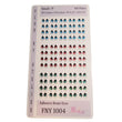 Load image into Gallery viewer, Adhesive Resin Eyes FNY 1004 - Small/P - 60 Pairs - W/H: 5.5x8.5mm (0.21" x 0.33") - for use with Cold Porcelain Air Dry Clay, Polymer Clay, EVA, Felt, Fabric, Plaster, Paper, Ceramic and more