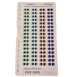 Load image into Gallery viewer, Adhesive Resin Eyes FNY 1005 - Small/P - 64 Pairs - W/H: 8mm x 8mm (0.31" x 0.31") - for use with Clay, EVA, Felt, Fabric and more