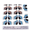 Load image into Gallery viewer, Adhesive Resin Eyes FNY 1008 - Medium/M - 24 Pairs - W/H: 14mm x 15mm (0.55" x 0.59") - for use with Clay, EVA, Felt, Fabric and more