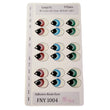 Load image into Gallery viewer, Adhesive Resin Eyes FNY 1004 - Large/G - 9 Pairs - W/H: 1.7x2.5 cm (0.67" x 1") - for use with Cold Porcelain Air Dry Clay, Polymer Clay, EVA, Felt, Fabric, Plaster, Paper, Ceramic and more