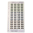 Load image into Gallery viewer, Adhesive Resin Eyes FNY 1003 - Small/P - 60 Pairs - W/H: 7.5x8.5mm (0.29" x 0.33") - for use with Cold Porcelain Air Dry Clay, Polymer Clay, EVA, Felt, Fabric, Plaster, Paper, Ceramic and more