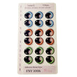 Load image into Gallery viewer, Adhesive Resin Eyes FNY 1006 - Large/G - 9 Pairs - W/H: 23x21 mm (0.90" x 0.87") - for use with Cold Porcelain Air Dry Clay, Polymer Clay, EVA, Felt, Fabric, Plaster, Paper, Ceramic and more