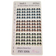 Load image into Gallery viewer, Adhesive Resin Eyes FNY 1006 - Small/P - 60 Pairs - W/H: 7x8mm (0.28" x 0.31") - for use with Cold Porcelain Air Dry Clay, Polymer Clay, EVA, Felt, Fabric, Plaster, Paper, Ceramic and more