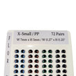 Load image into Gallery viewer, Adhesive Resin Eyes FNY 1001 - 72 Pairs - XSmall/PP W/H 7mmx5mm (0.27"x0.20") - for use with Cold Porcelain Air Dry Clay, Polymer Clay, EVA, Felt, Fabric, Plaster, Paper, Ceramic and more