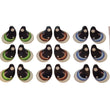 Load image into Gallery viewer, Adhesive Resin Eyes FNY 1003 - Large/G - 9 Pairs - W/H 2.2cmx2.5cm (0.87"x1") - for use with Cold Porcelain Air Dry Clay, Polymer Clay, EVA, Felt, Fabric, Plaster, Paper, Ceramic and more