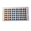 Load image into Gallery viewer, Adhesive Resin Eyes FNY 1006 - Medium/M - 36 Pairs - W/H: 11x13 mm (0.43" x 0.51") - for use with Cold Porcelain Air Dry Clay, Polymer Clay, EVA, Felt, Fabric, Plaster, Paper, Ceramic and more