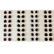 Load image into Gallery viewer, Adhesive Resin Eyes FNY 1002 - XSmall/PP - 72 Pairs - W/H: 6.5mm x 5.5mm (0.26" x 0.22") - for use with Cold Porcelain Air Dry Clay, Polymer Clay, EVA, Felt, Fabric, Plaster, Paper, Ceramic and more