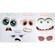 Load image into Gallery viewer, Adhesive Resin Eyes FNY 1011 - Emotions #2 - 5 pairs - Large/L Around 40mm/1.57" each pair - for use with Clay, EVA, Felt, Fabric and more