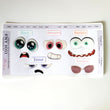 Load image into Gallery viewer, Adhesive Resin Eyes FNY 1011 - Emotions #2 - 5 pairs - Large/L Around 40mm/1.57" each pair - for use with Clay, EVA, Felt, Fabric and more
