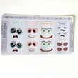 Load image into Gallery viewer, Adhesive Resin Eyes FNY 1011 - Emotions #2 - 10 pairs - Medium/M - around 30mm/1.18" each pair - for use with Clay, EVA, Felt, Fabric and more