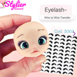Load image into Gallery viewer, Adhesive Eyelash Paper Transfer for Clays Multicolor STY-S003 PP 80 Pairs