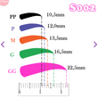 Load image into Gallery viewer, Adhesive Eyebrows Paper Transfer for Clays Multicolor STY-S002 PP 100 Pairs