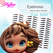 Load image into Gallery viewer, Adhesive Eyebrows Transfer Stencil paper for Clays Multicolor STY-S001 PP 96 Pairs