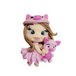 Load image into Gallery viewer, Lily Piglet 2 #326 Clay Doll for Bow-Center, Jewelry Charms, Accessories, and More