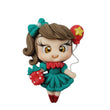 Load image into Gallery viewer, Clara Xmas #122 Clay Doll for Bow-Center, Jewelry Charms, Accessories, and More
