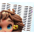 Load image into Gallery viewer, Adhesive Eyebrows Transfer Stencil paper for Clays Multicolor STY-S001 P 80 Pairs