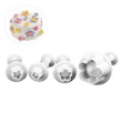 Load image into Gallery viewer, 4 Pcs/Set Mini Plum#2 Plunger Biscuit Cookies Cutter Mold