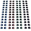 Load image into Gallery viewer, Adhesive Resin Eyes FNY 1001 - 72 Pairs - XSmall/PP W/H 7mmx5mm (0.27"x0.20") - for use with Cold Porcelain Air Dry Clay, Polymer Clay, EVA, Felt, Fabric, Plaster, Paper, Ceramic and more