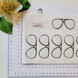 Load image into Gallery viewer, Adhesive Resin Eye Glasses for Clays MNC 524 AVIATOR 7cm 8Units