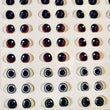 Load image into Gallery viewer, Adhesive Resin Eyes for Clays Multicolor STY R045 (X-SM - PP) 64Pairs