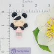 Load image into Gallery viewer, 378 MeToo Pink Panda Clay Doll for Bow-Center, Jewelry Charms, Accessories, and More