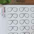 Load image into Gallery viewer, Adhesive Resin Eye Glasses for Clays MNC 524 AVIATOR 3.8cm 20Units