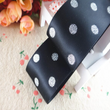 Load image into Gallery viewer, Glitter Silver Dots Satin  Ribbon - 1 1/2" - 38mm - 5 yards