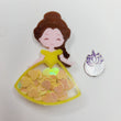 Load image into Gallery viewer, Bela Glitter Double Acrylic Apliques